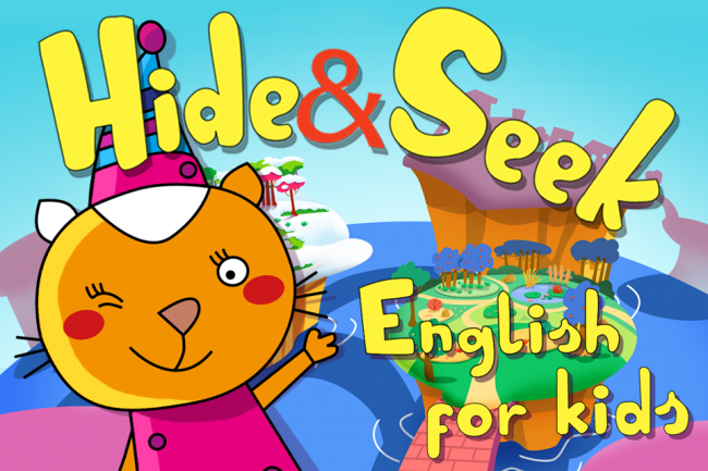 Monkimum, Hide & Seek aplicaciones para enseñar ingles a niños