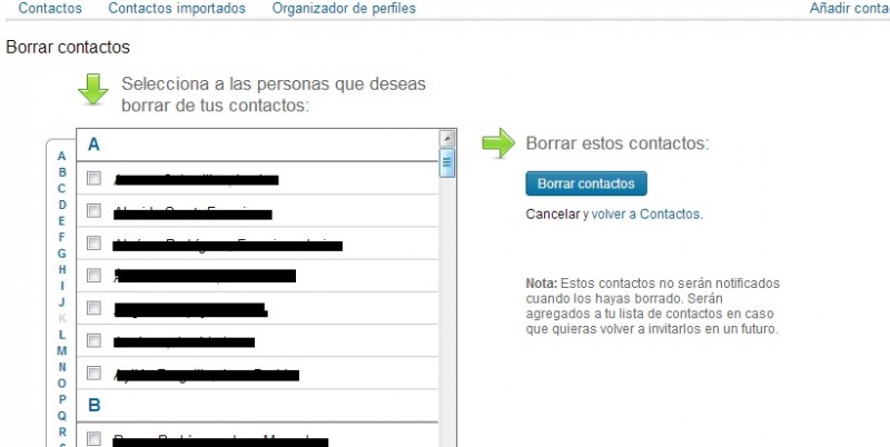 Borrar contactos Linkedin (2) - ¿Cómo eliminar y bloquear contactos de LinkedIn?