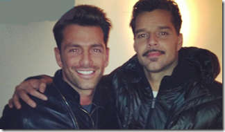 Ricky Martin y Federico Diaz