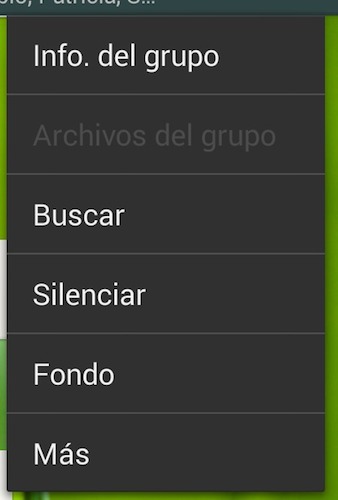 WhatsApp Android grupos