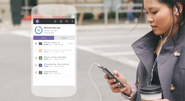 Ya puedes seleccionar archivos sueltos en uTorrent y Bittorrent para Android