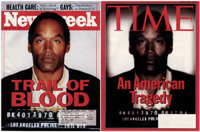 Oj simpson en newsweek y time
