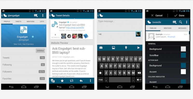 mejores clientes de twitter para android twedle