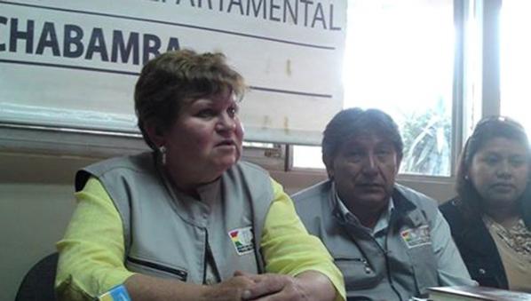 Presidenta del TED Consuelo Grigoriu en conferencia de prensa, ayer. ramiro huaycho