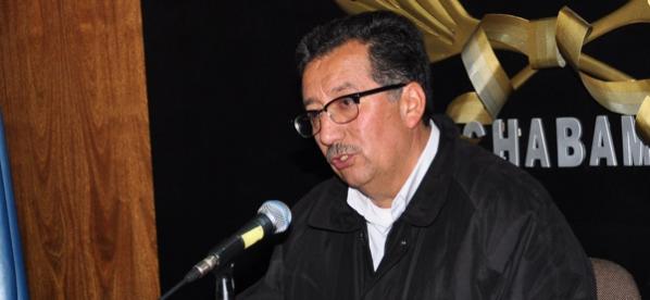 El ministro de Obras Públicas, Vladimir Sánchez en Cochabamba, ayer. BENJAMÍN JAMES