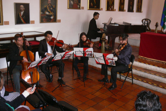 PRESENTACIÓN. Músicos de la fundación Musikal Sucre.