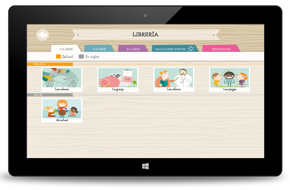 Pupitre de Santillana para Windows 8