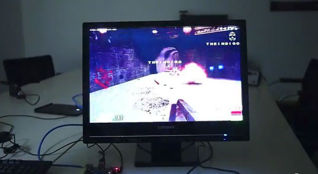 Raspberry Pi running Quake 3