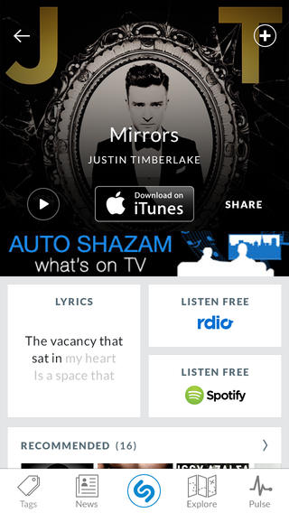 Shazam se vuelve más social y atractivo en su última actualización para iOS