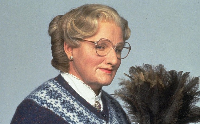 Robin Williams como la Señora Doubtfire