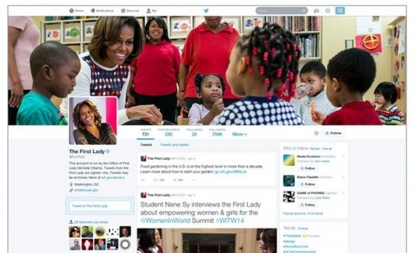 perfil twitter michelle obama perfil twitter michelle obama