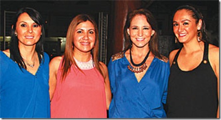 Leyla Justiniano, Carola Limpias, Paola Parada y Carolina Salas compusieron este bello cuarteto