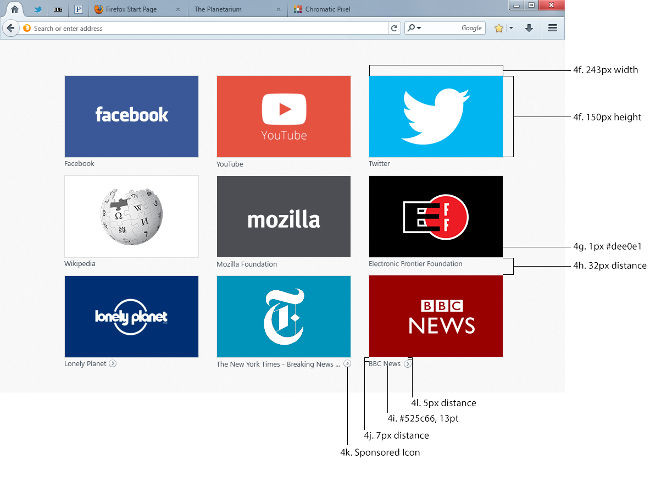 Propuesta de Firefox para contenidos patrocinados