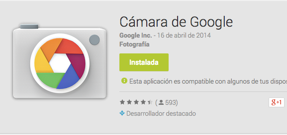 La cámara de Google ya permite seleccionar formatos 16:9 y 4:3