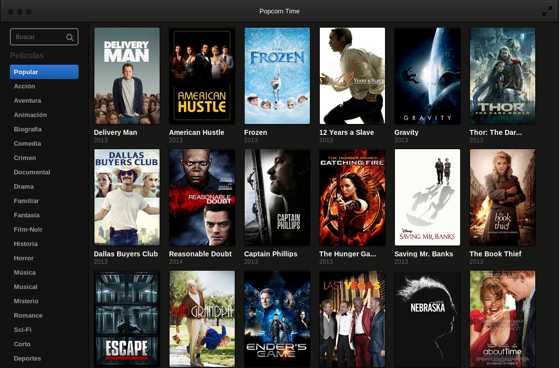 Popcorn Time ya disponible para Android, películas y series gratis por