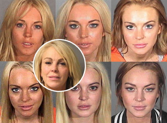 Lindsay Lohan, Dina Lohan, Mugshots