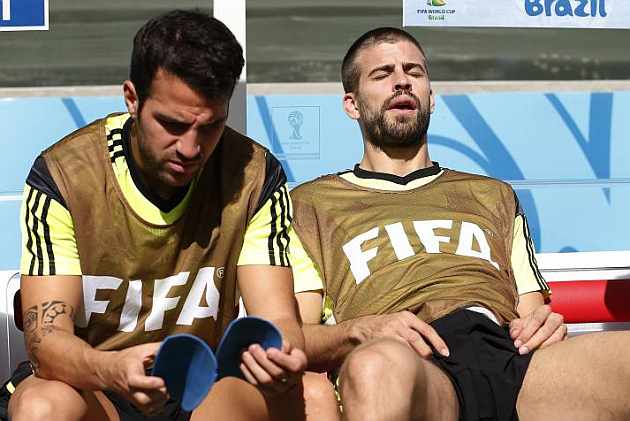 Cesc y Piqué, las decepciones de Del Bosque Cesc y Piqué, las decepciones de Del Bosque