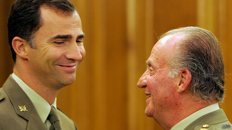 Juan Carlos y Felipe