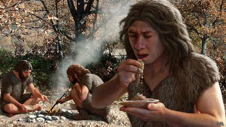 Cavernicola comiendo