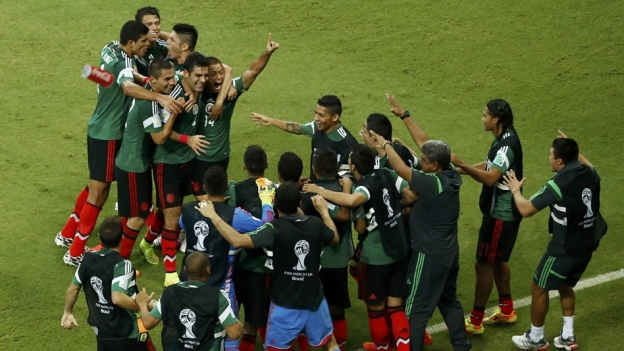 M�xico venci� a 1-3 a Croacia este lunes con lo que sell� su pase a los octavos de final de Brasil 2014