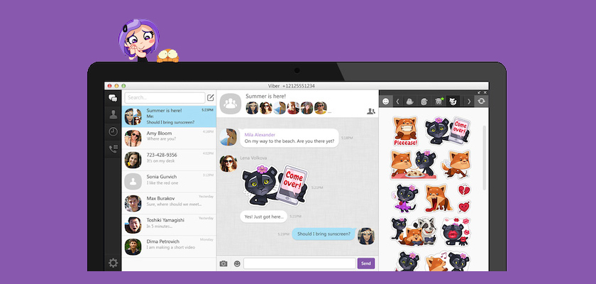 Viber renueva su aplicación para Escritorio con stickers viber1 Viber renueva su aplicación para Escritorio con stickers