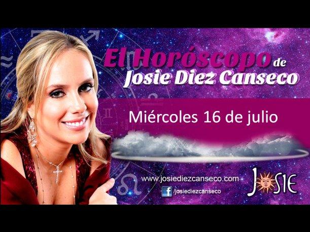 Josie Diez Canseco: Horóscopo del miércoles 16 de julio (VIDEO) Josie Diez Canseco: Horóscopo del miércoles 16 de julio (VIDEO)