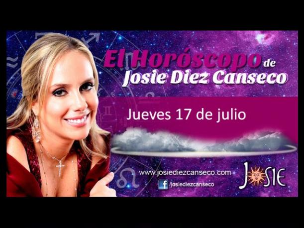 Josie Diez Canseco: Horóscopo del jueves 17 de julio (VIDEO) Josie Diez Canseco: Horóscopo del jueves 17 de julio (VIDEO)