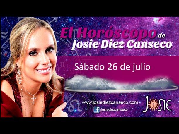Josie Diez Canseco: Horóscopo del sábado 26 de mayo (VIDEO) Josie Diez Canseco: Horóscopo del sábado 26 de mayo (VIDEO)