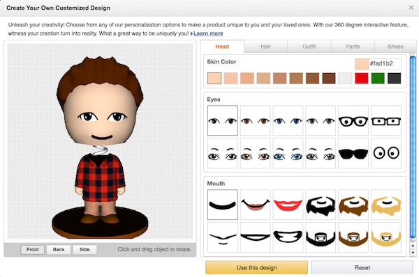 Amazon's 3D printing store