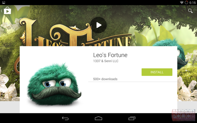 Nuevo diseño de Google Play con Material Desing