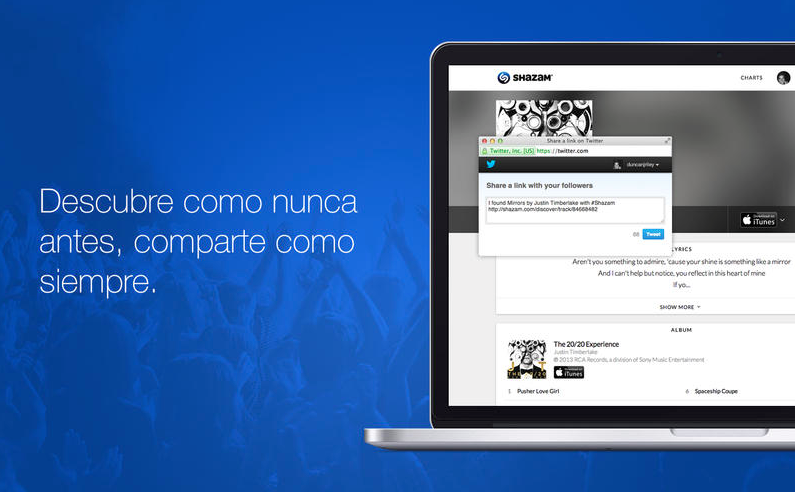 Shazam extiende sus dominios: También disponible en Mac