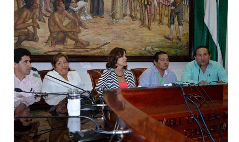 Los concejales de Santa Cruz Para Todos, en una conferencia de prensa, anunciaron una demanda contra el TCP.