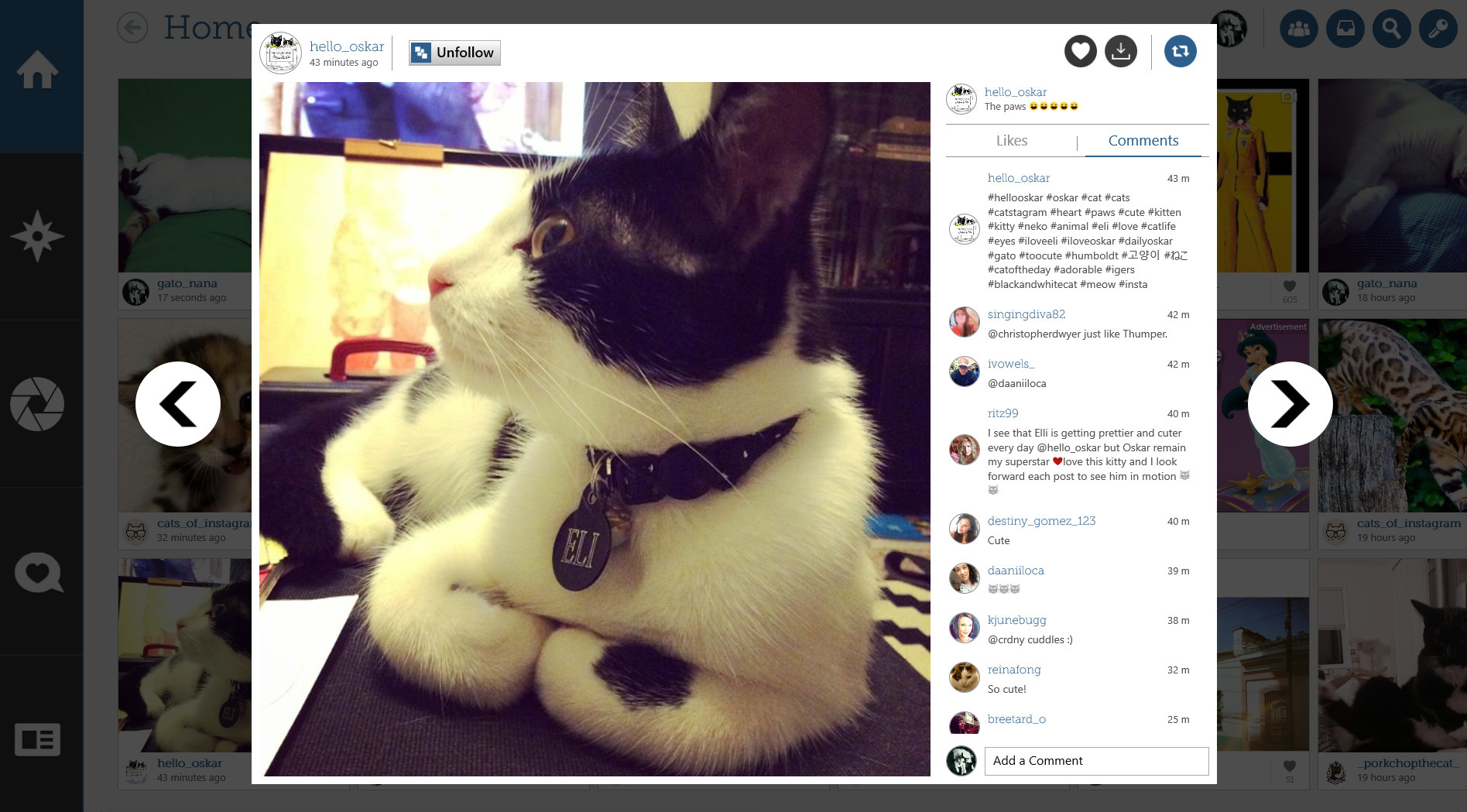 instapic mirar fotos