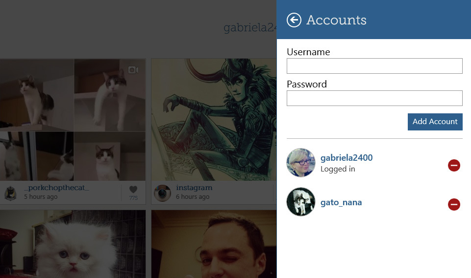 instapic multiples cuentas
