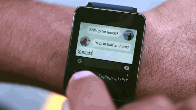 Minuum, un teclado de Android Wear para dedos afilados