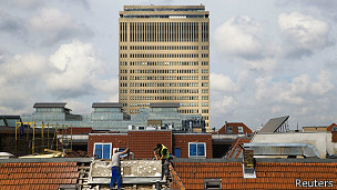 Obras en edificio de apartamentos de lujo en Berlín