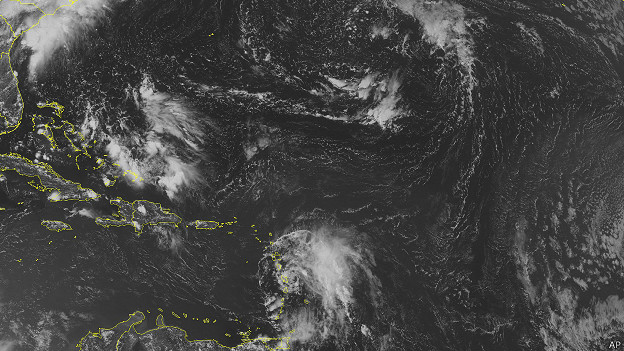 La tormenta tropical "Bertha" está saliendo de las Antillas Menores.