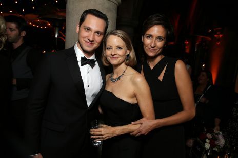 Durante la fiesta ofrecida por Netflix.