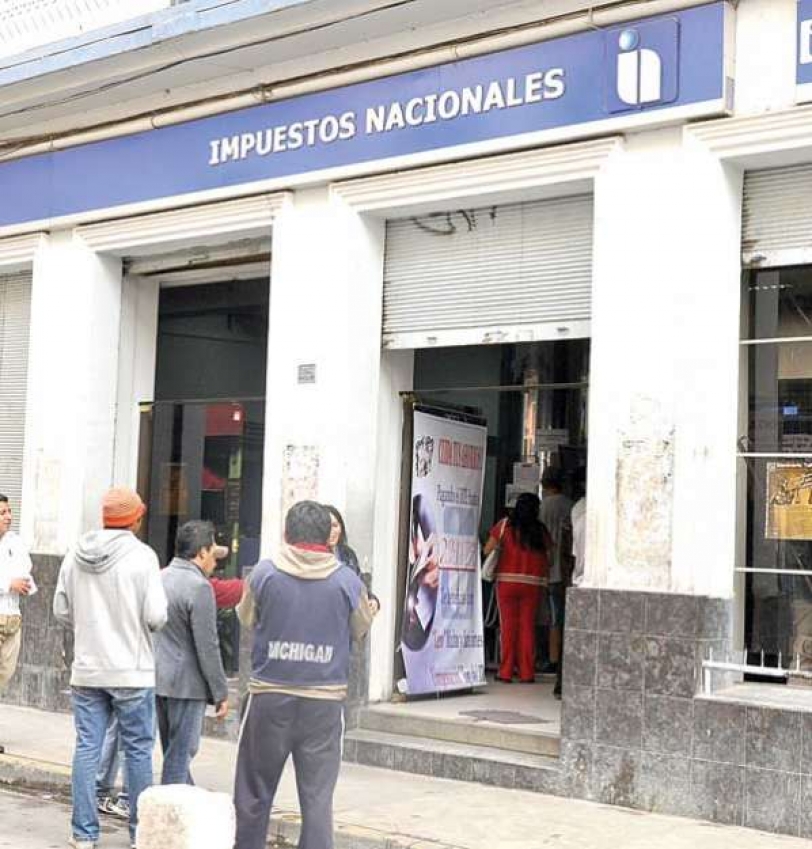 Las oficinas de Impuestos Nacionales en Cochabamba