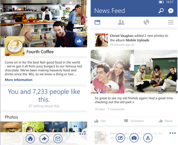 facebook para windows phone