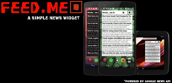 feed.me widget noticias android google news