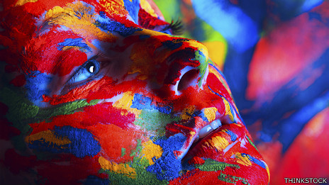 Mujer de colores