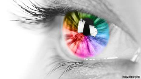 Ojo multicolor