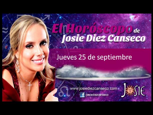 Josie Diez Canseco: Horóscopo del jueves 25 de septiembre (FOTOS) Josie Diez Canseco: Horóscopo del jueves 25 de septiembre (FOTOS)