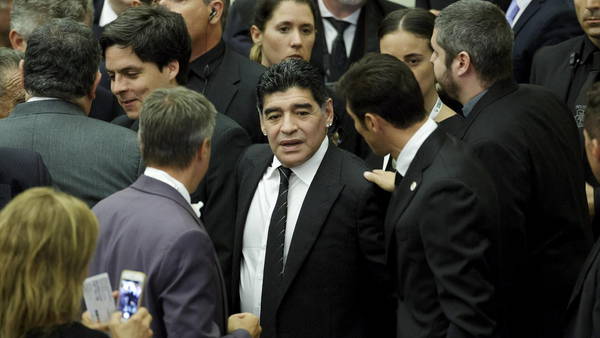Diego Maradona, en Roma. (EFE)