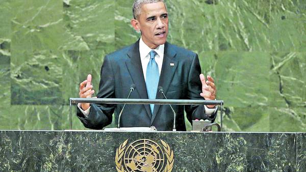 Mensaje. Obama, al aludir al ISIS, dijo en la ONU que su país trabaja con una amplia coalición internacional “para desmantelar esta red de la muerte”./AP