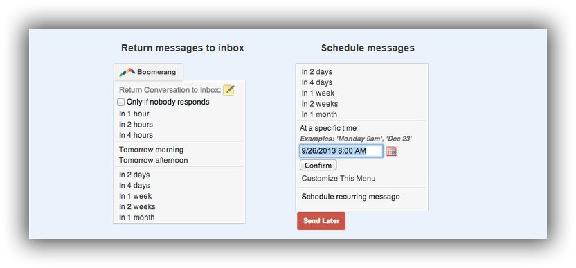 boomerang para gmail