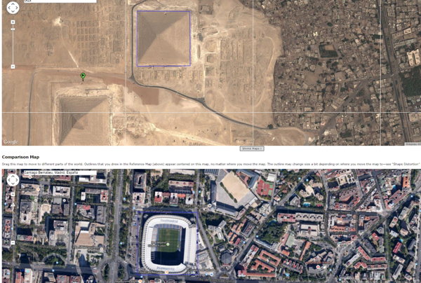 comparar forma santiago bernabeu piramide