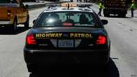 Auto de la Patrulla de Carreteras de California (Foto de archivo)