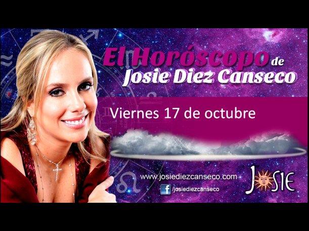 Josie Diez Canseco: Horóscopo del viernes 17 de octubre (VIDEO)
